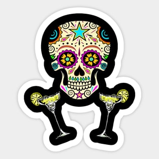 Sugar Skull Fiesta Design Sticker